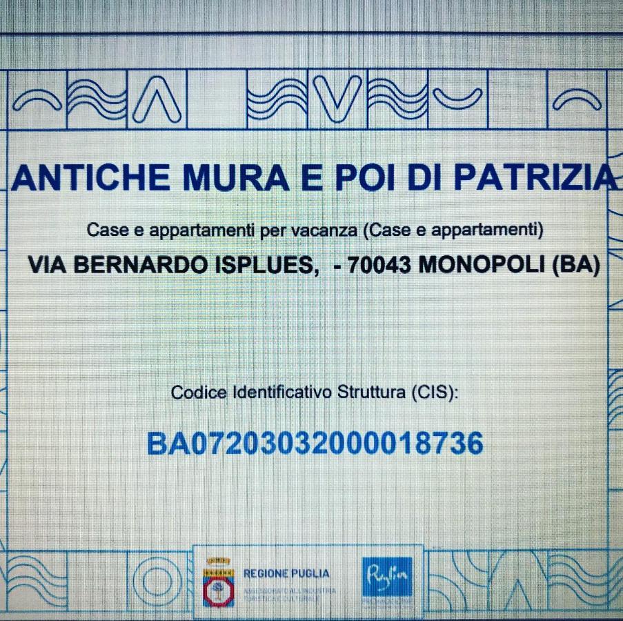 Casa Vacanze Antiche Mura E Poi Monopoli Bagian luar foto